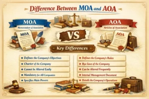 Difference Between MOA and AOA | Company Law Explained Clearly