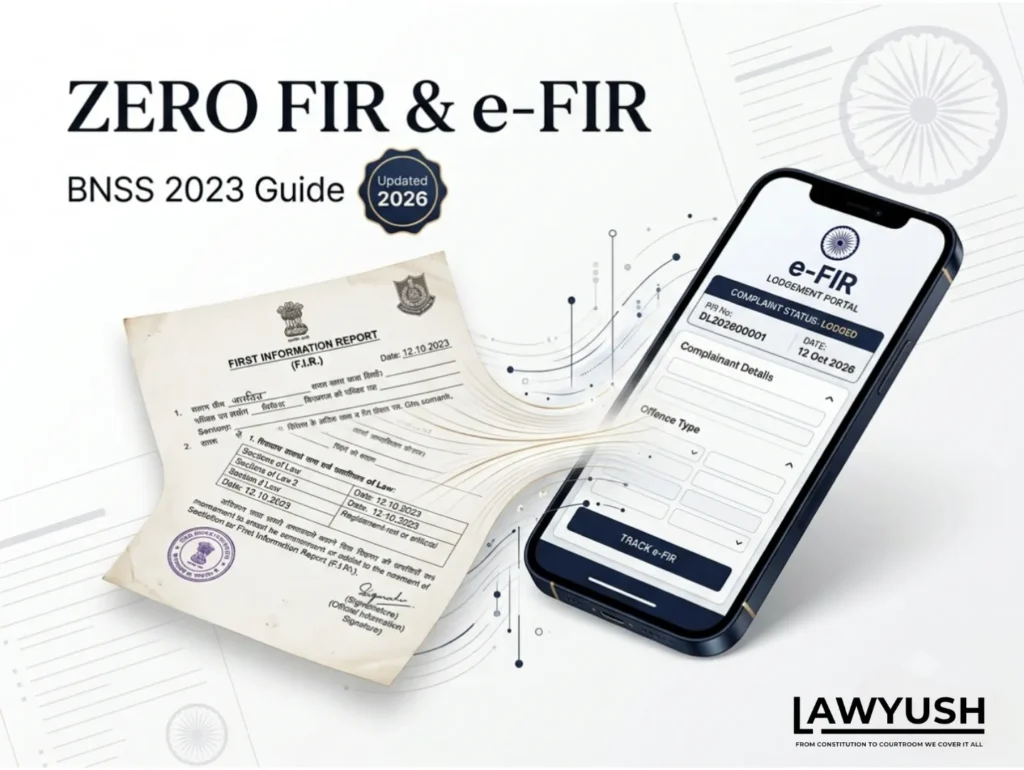 Zero FIR and e-FIR under BNSS 2023 complete guide for Indian citizens